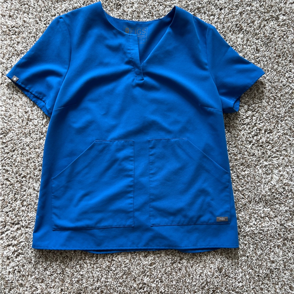 Unique Figs top. Royal blue